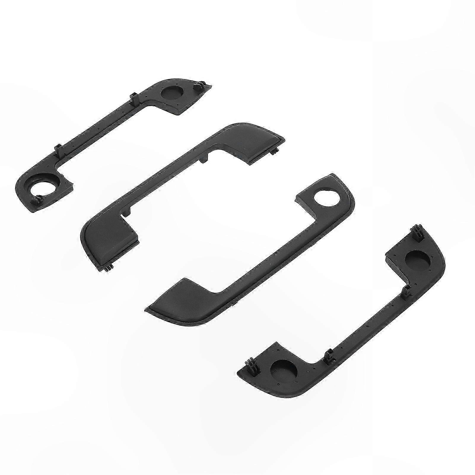 Black Door Handle Trim Cover Set for E36 E34 E32 Exterior Frame Replacement