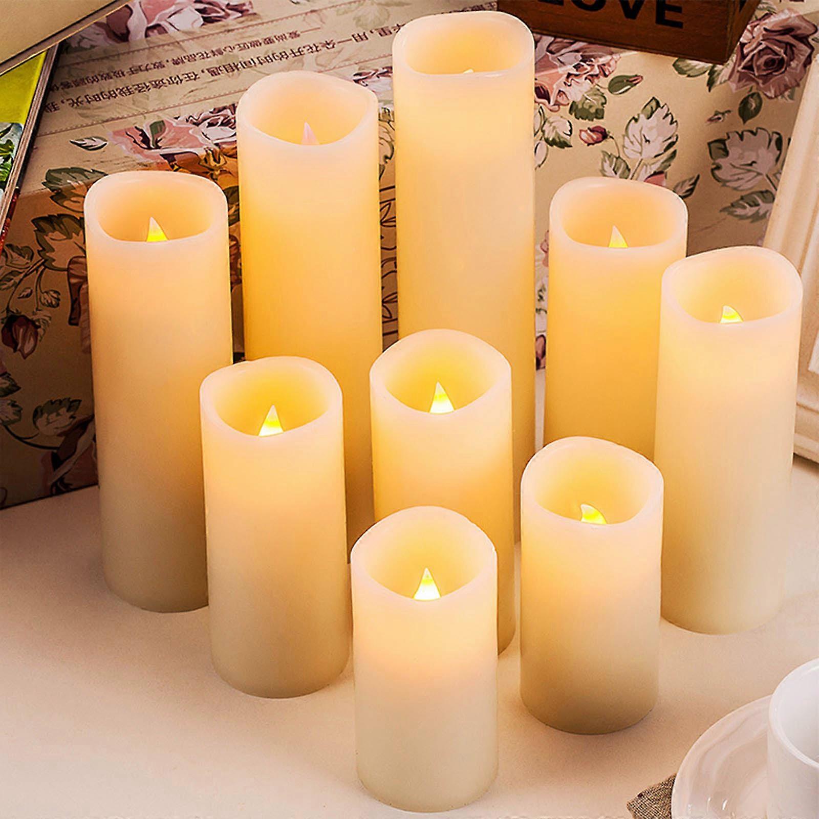 Flameless LED Candle Light Bright Flickering Bulb Battery Operated Tea Light with Realistic Flames Fake Candle for Birthday/Wedding /Christmas