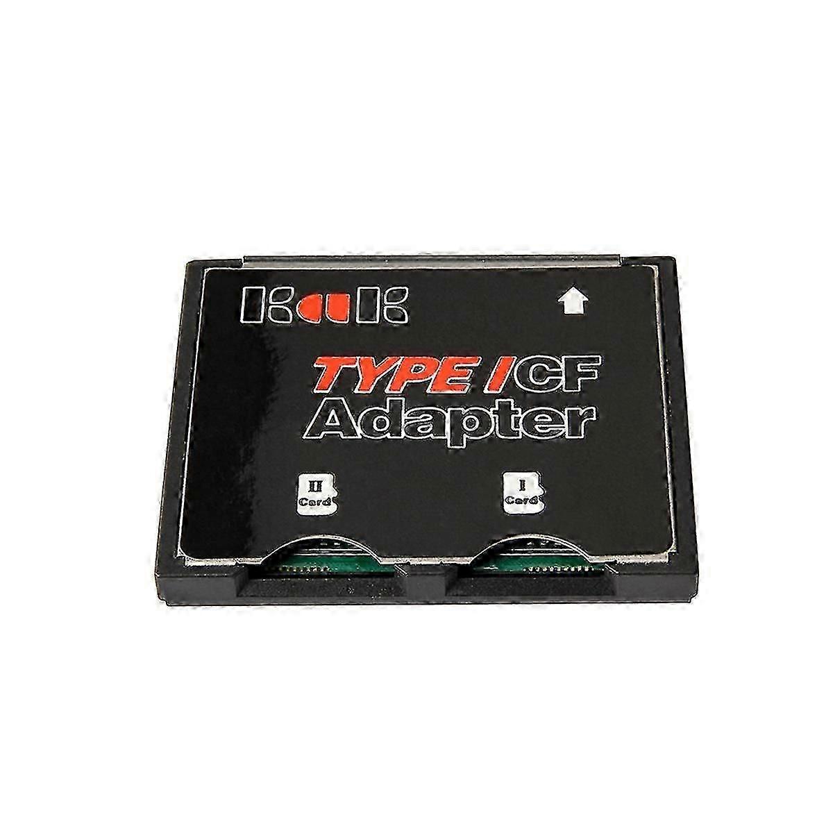 Memory Card Adapter Dual Port SDHC SDXC TF to CF Card Adapter for Camera Type I Card Converter