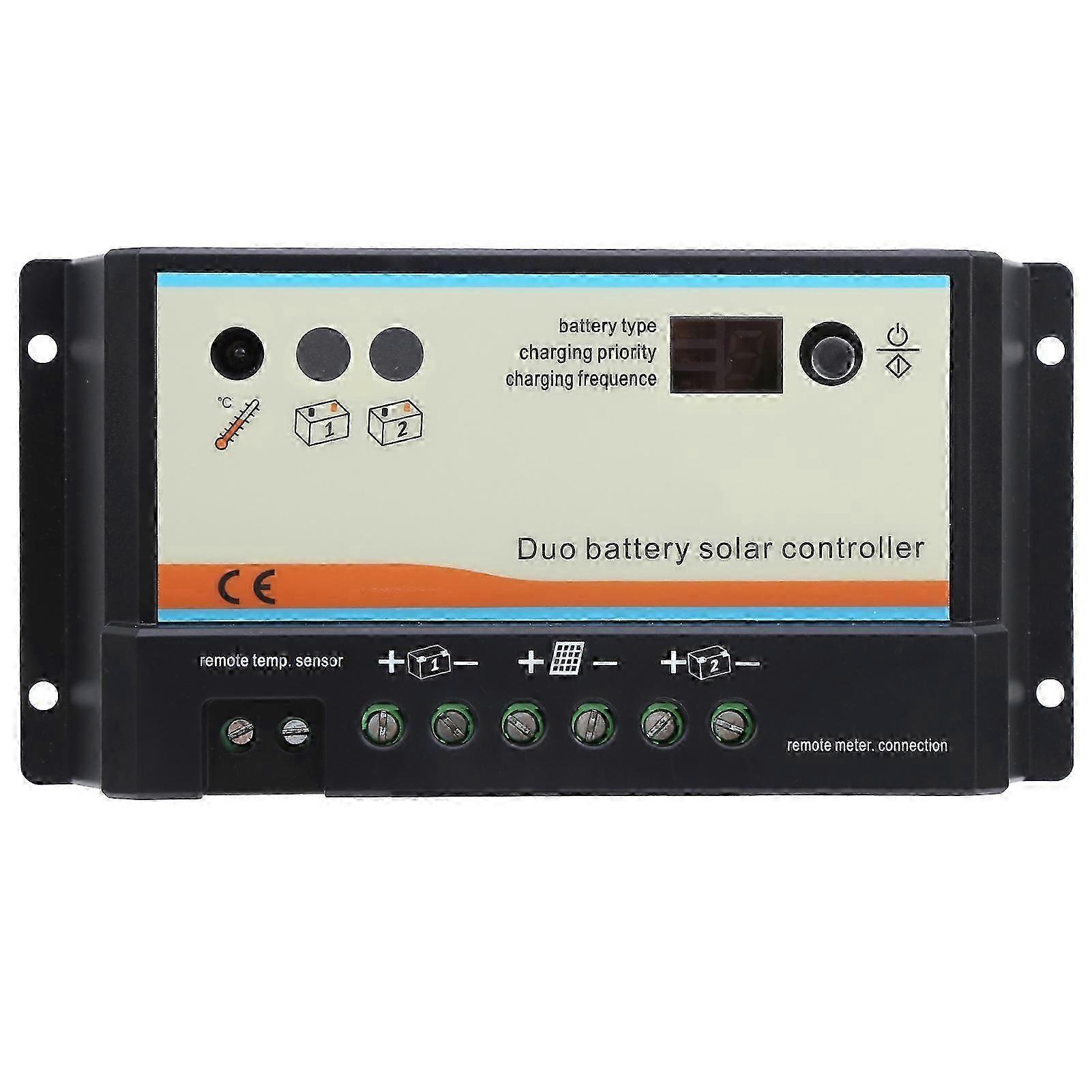 Solar Controller Plastic Dual Battery RV Charging 8-Pin RJ45 EPIPDB-COM 12/24VDC(DB-20A )