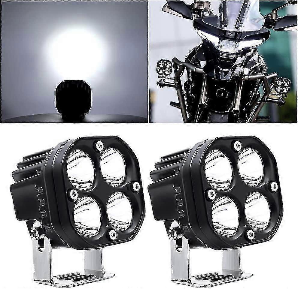 Phare De Travail Led 12v,40w Moto Feux Additionnels Led Spot Flood Feux Antibrouillard 24v 12000lm Led Phares Avant Off Road Phares Supplmentaires Pou