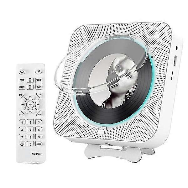 CD Player, Wall Mounted CD Player Home Audio Music Player - EU Plug