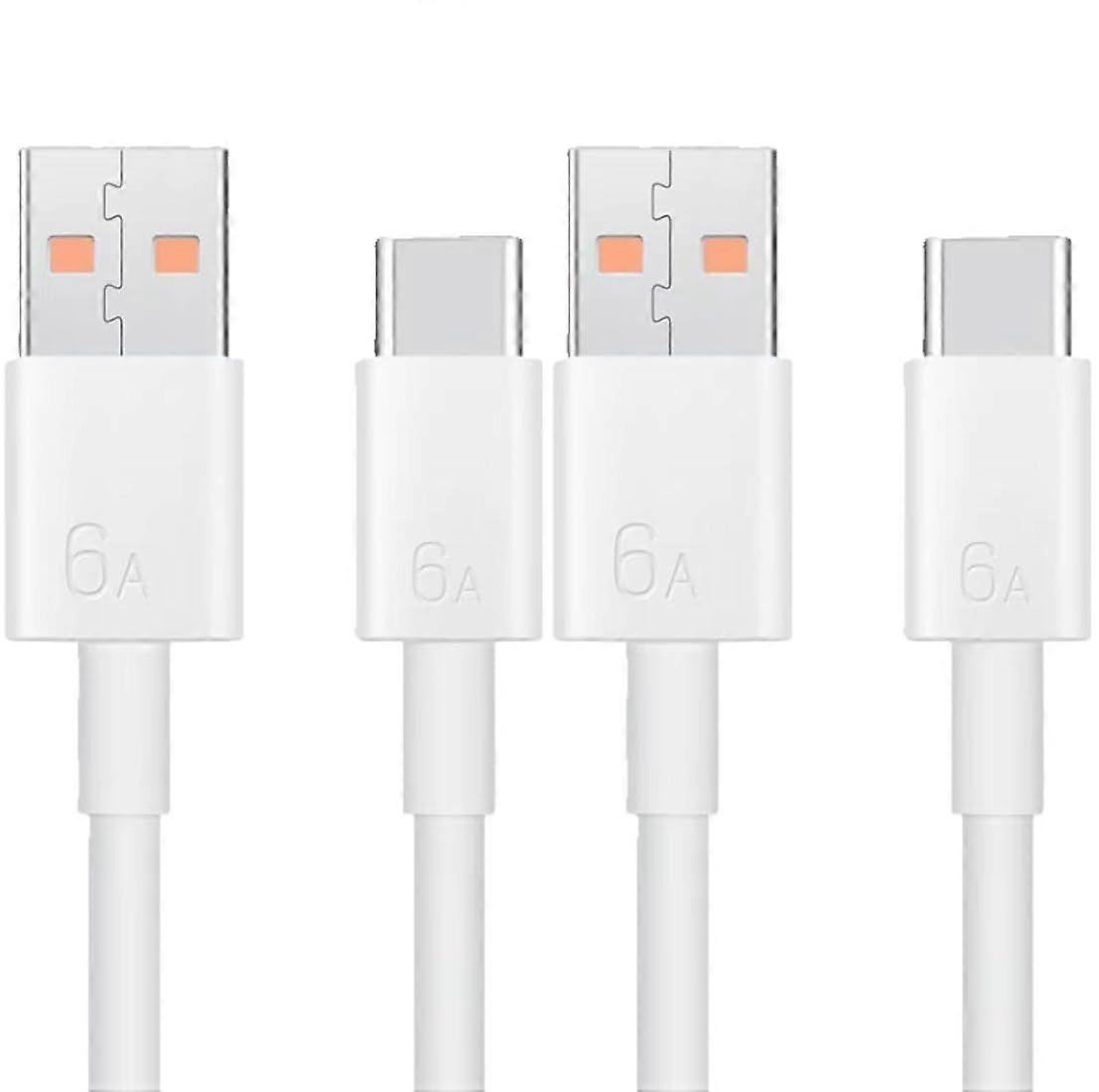 2er Pack 1m USB auf USB-C 6A Super Fast Charging Datenkabel für 16 15 Pro Galaxy