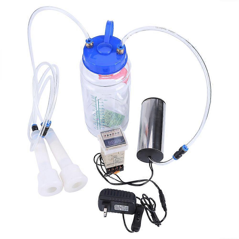 2L Portable Electric Milking Machine with Time Controller for Cow 100?250V US Plug