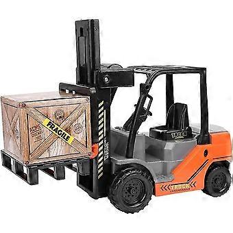 1:12 Escala Empilhadeira Modelo de Engenharia Veículo Toy Fork Stacker Toy Truck Presente Colecionável para Crianças