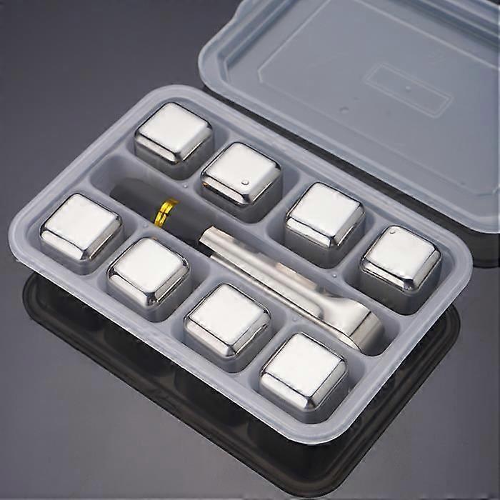Frozen Ice Cubes,YSTP Square Ice Cubes,Whiskey Stone Ice Cube Tray Set,Reusable