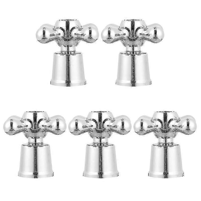5pcs Faucet Knob Handle Universal Replacement Hot Cold Tap Switch Accessories