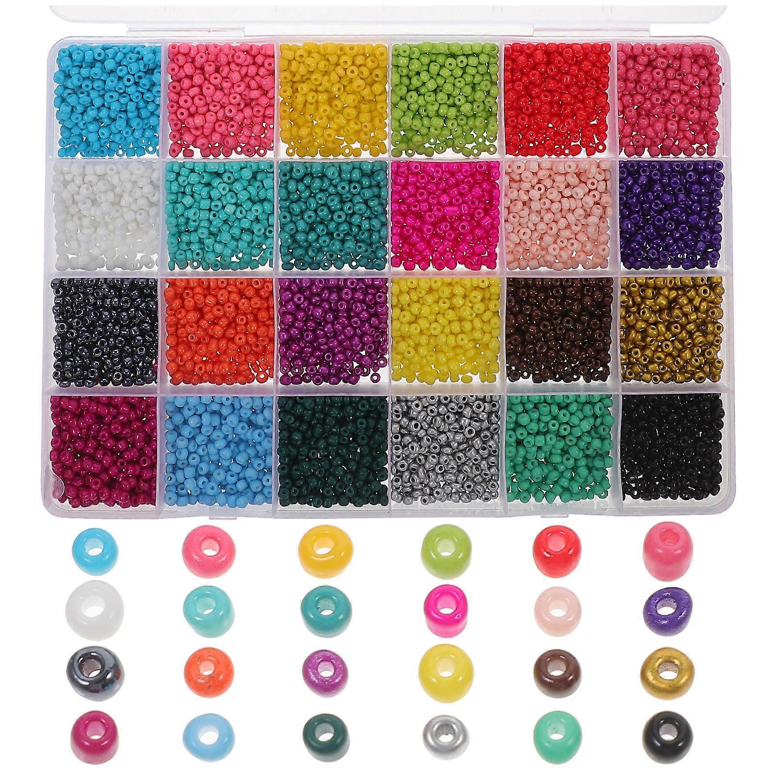 Glass Beads Handcrafted Multi-Function Bracelet Beads for DIY Use 1 Box