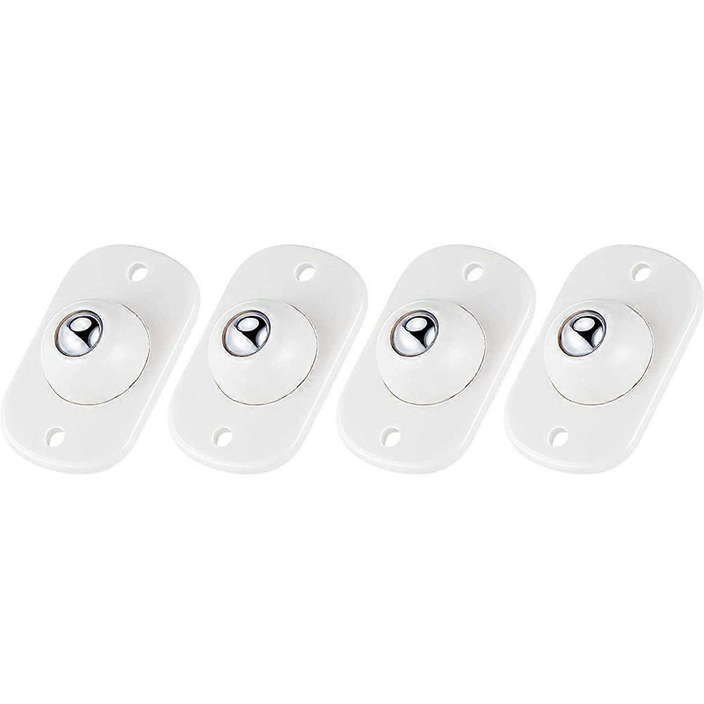 4Pcs Stainless Steel Mini Swivel Caster Wheels with Rotation for Furniture, Storage Boxes, Cabinet