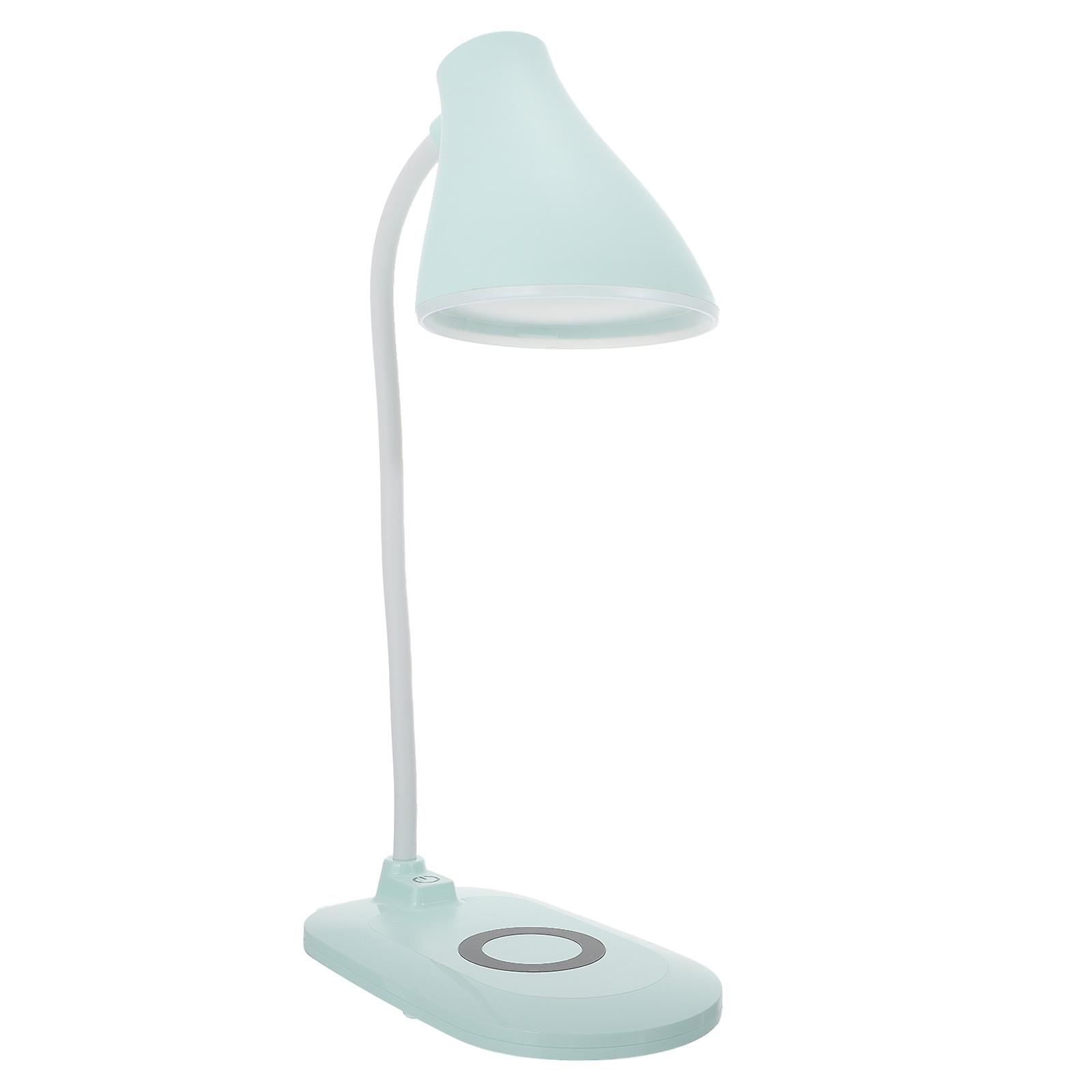 Lamp for Bedside Reading and Working Green Plastic Flicker- Wireless Charging 1Pc
