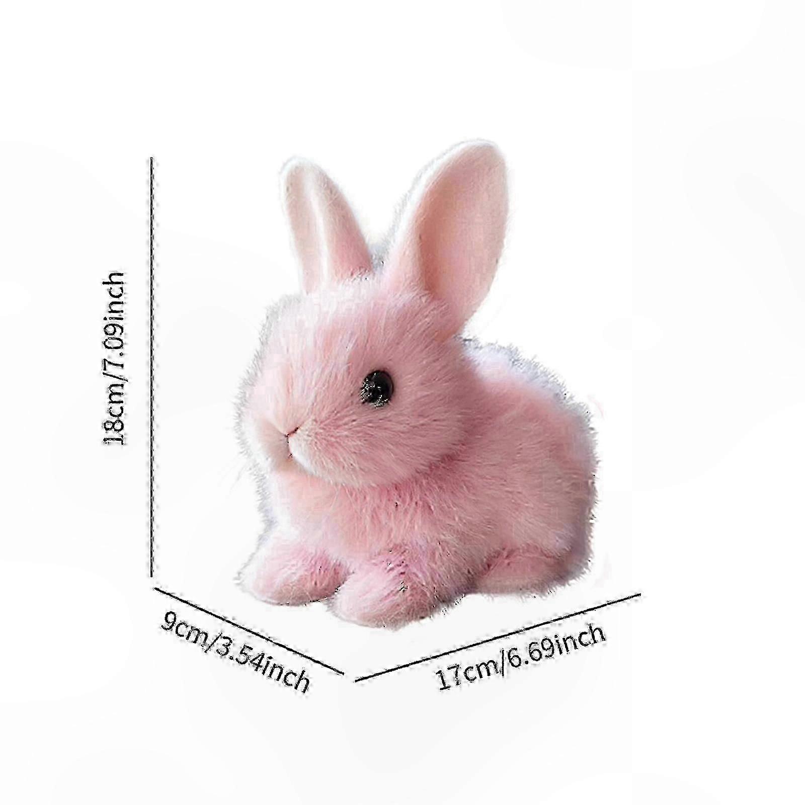 Interactive Animated Bunny Plush Toy for Kids and Adults - Soft White Stuffed Animal with Electronic Features