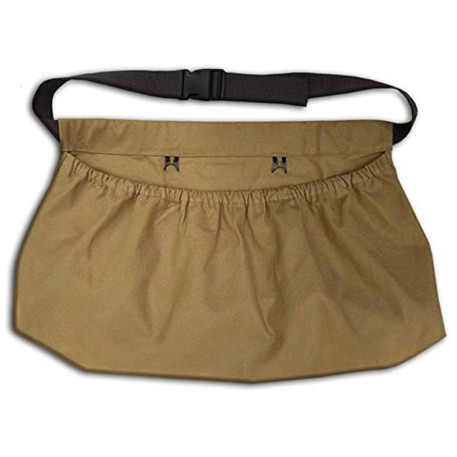 Heavy Duty Canvas Harvest Apron With Elastic Storage Pockets And Adjustable Straps For Farm Work And Vegetable Picking Ref: 6241