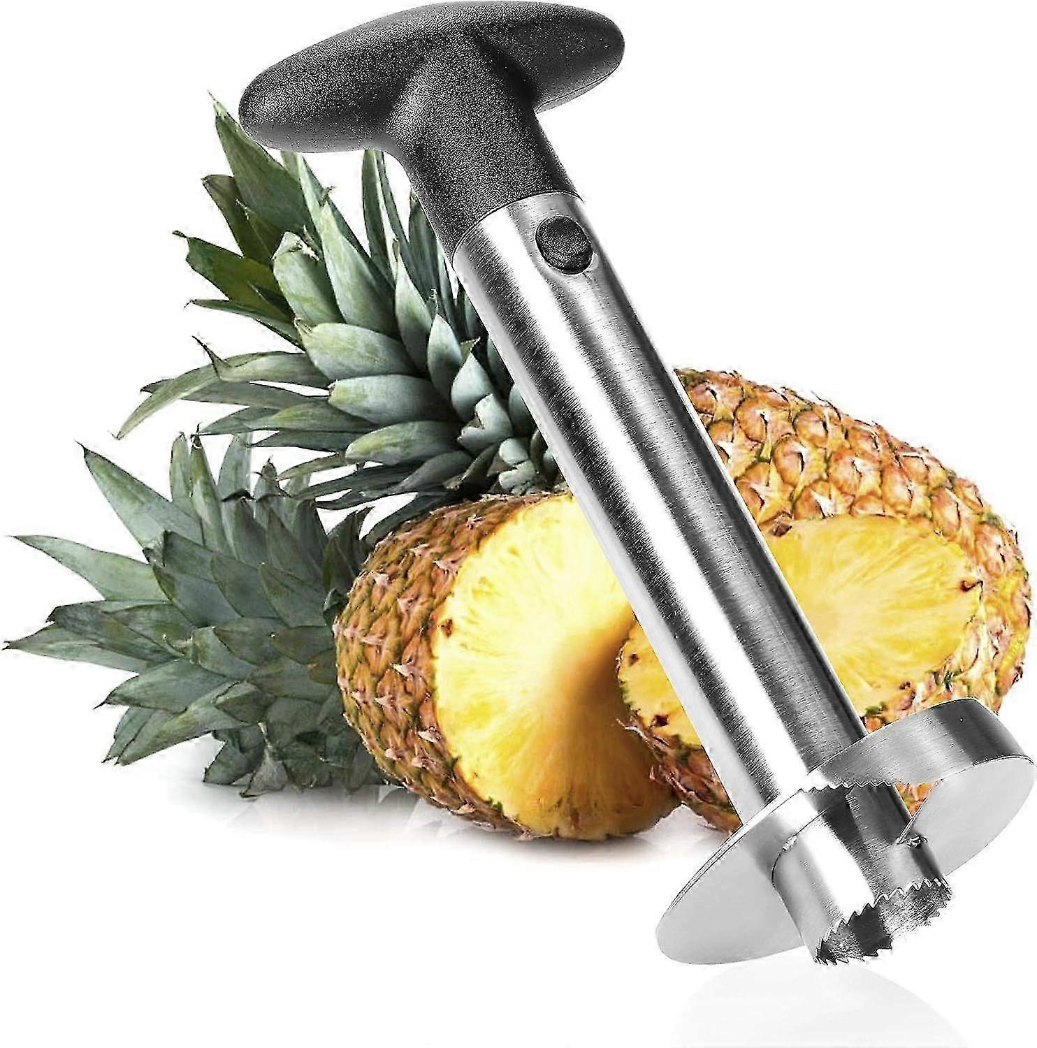 Pineapple Cutter 3 in 1 - Pineapple Peeler Made of Stainless Steel, Dishwasher Safe - Pineapple Corer - Pineapple Corer with Sharp Blade