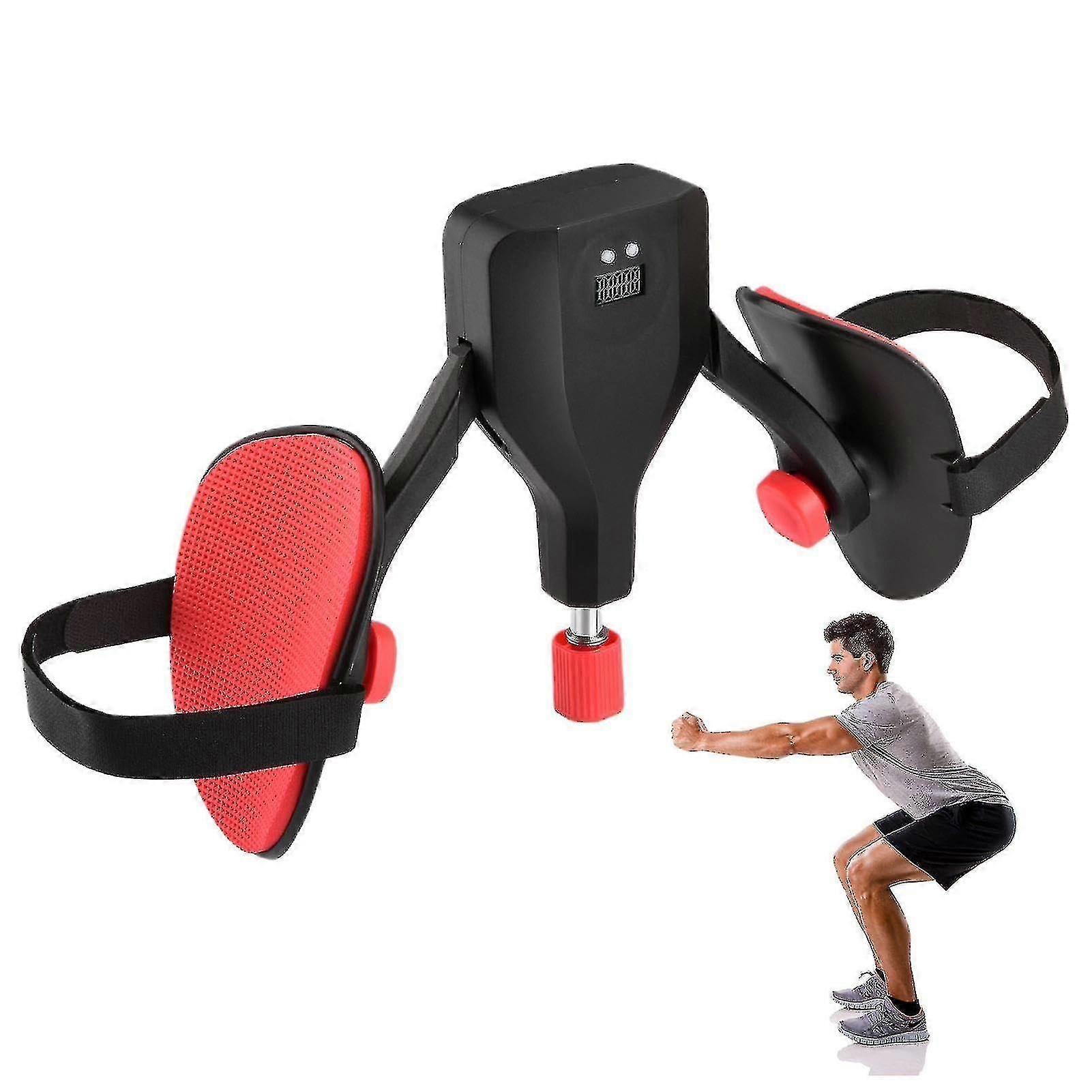 EVA Soft Rubber Thigh Exercise Equipment, 360 Adjustable Hip Trainer with Counter