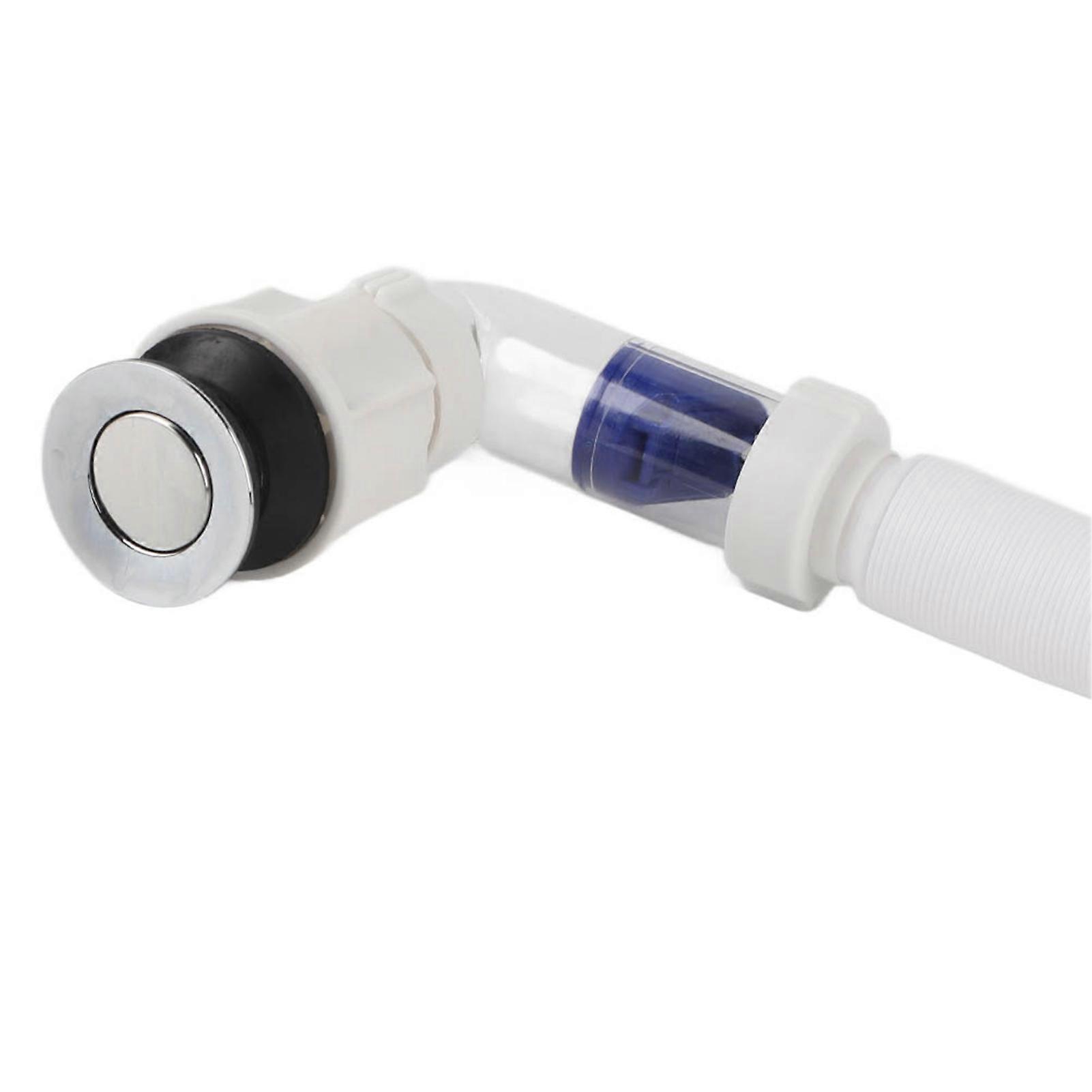 AntiOdor Expandable Flexible ABS Sink Drain Pipe S Tube, Horizontal