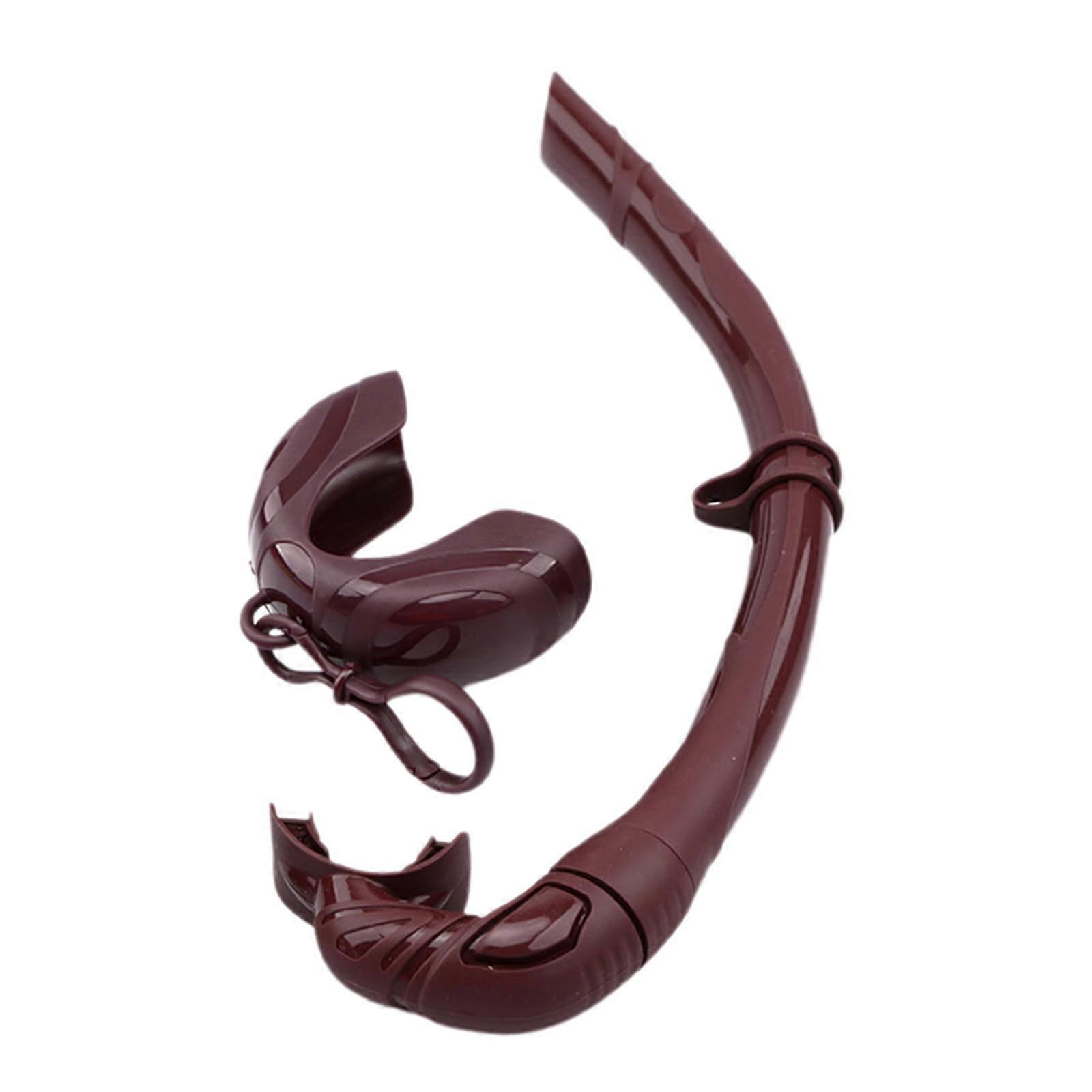 Rolls Up Silicone Snorkels for Scuba Diving, Freediving, and Spearfishing with Hanging Buckles, Durable and Flexible Design