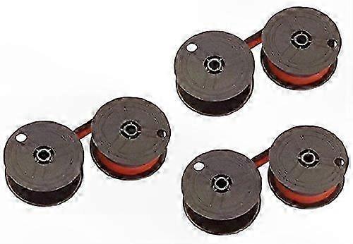 Deluxe Quality Ribbons, Black/Red, 3 Pack, Compatible with Sharp VX-2652B