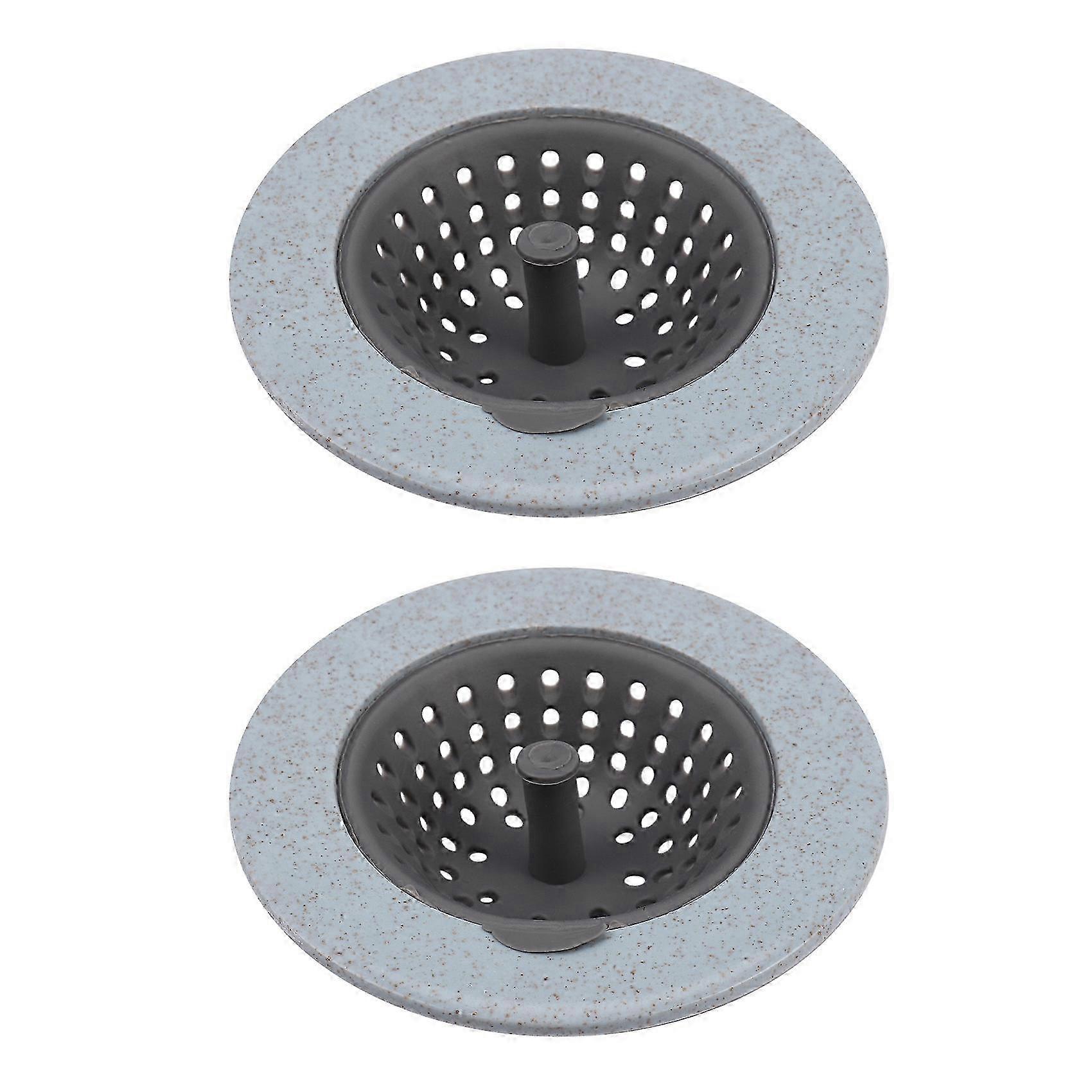 2X Silicone Kitchen Sink Stopper Plug for Drainers, Strainers and Basins - Water-Resistant Rubber Filter
