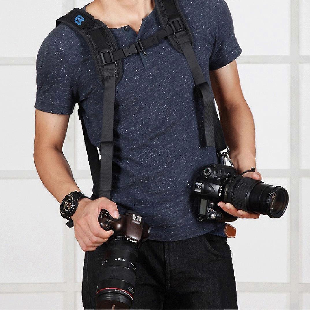 PULUZ PU6002 Quick Release Double Shoulder Harness Soft Pad Decompression Foam Shoulder Strap for DS