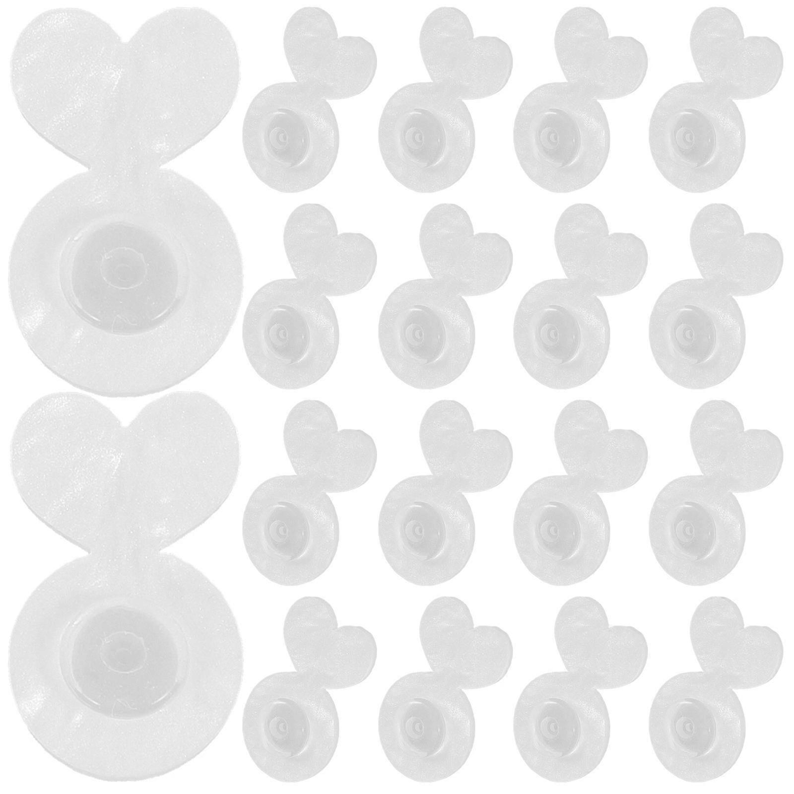 Transparent Silicone Earring Backs for Locking Function 20Pcs Pack