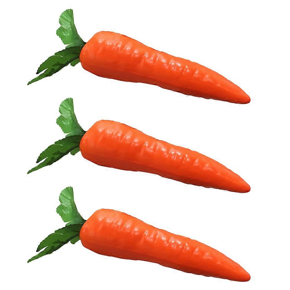 Artificial Carrot Decoration Easter Carrot Ornaments for 3Pcs