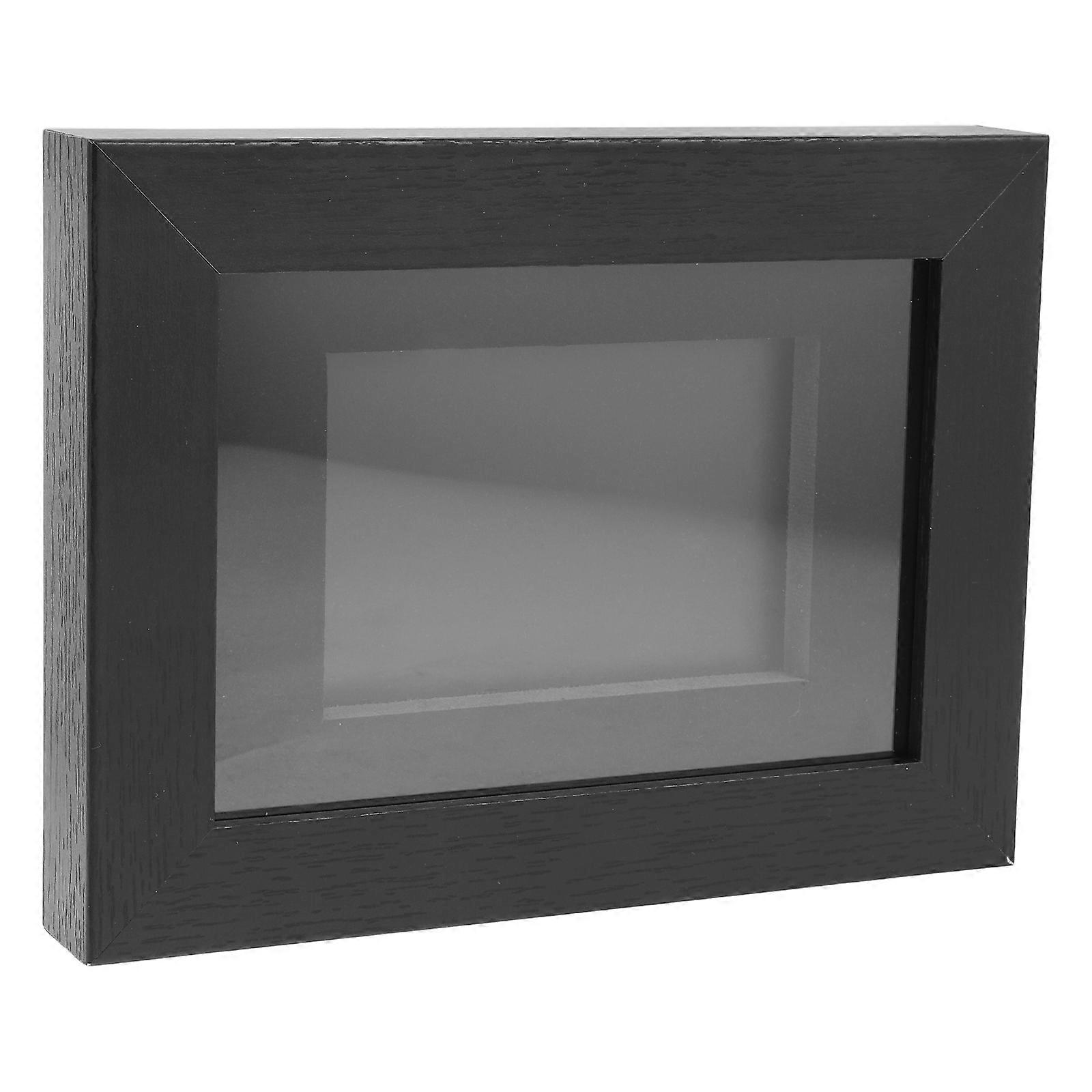 Wood Frame Trading Card Display Case for Single Cards Wall Mount 2Pcs