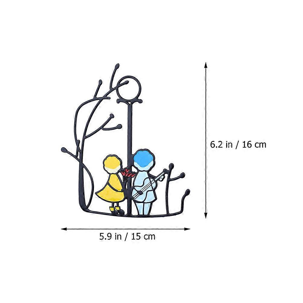 Couple Pendant Artistic Window Pendant for Decorative Hanging 1Pcs