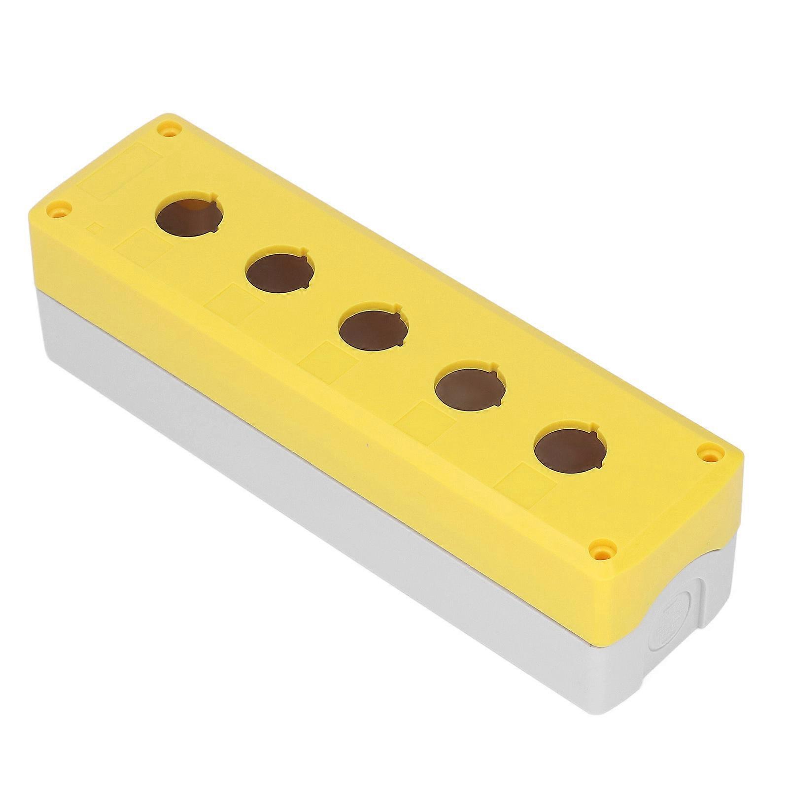 Push Button Box Control Station Case 5-Hole Waterproof 25x7x6.7cm
