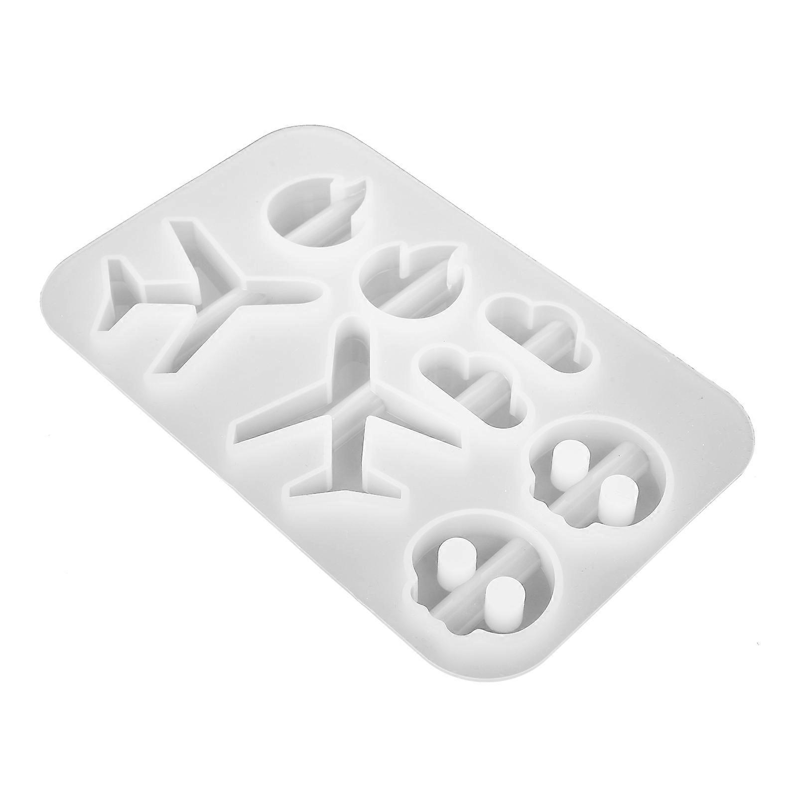 Straw Topper Mold Silicone Mold for DIY Use 1Pcs White Simple Attachment