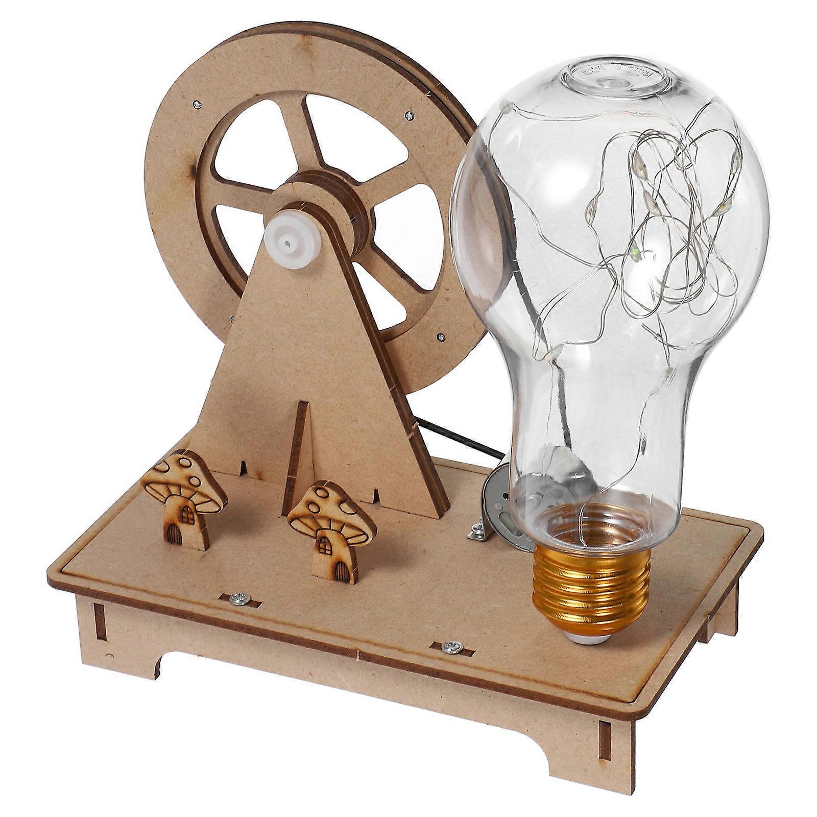Generator Science Kit For Kids Students DIY Assembly Education Practical Learning 1 Set Beige