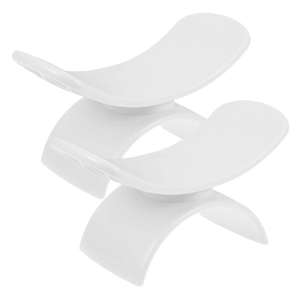 Nail Pillow Manicure Hand Rest Provides Comfortable Support 2Pcs White
