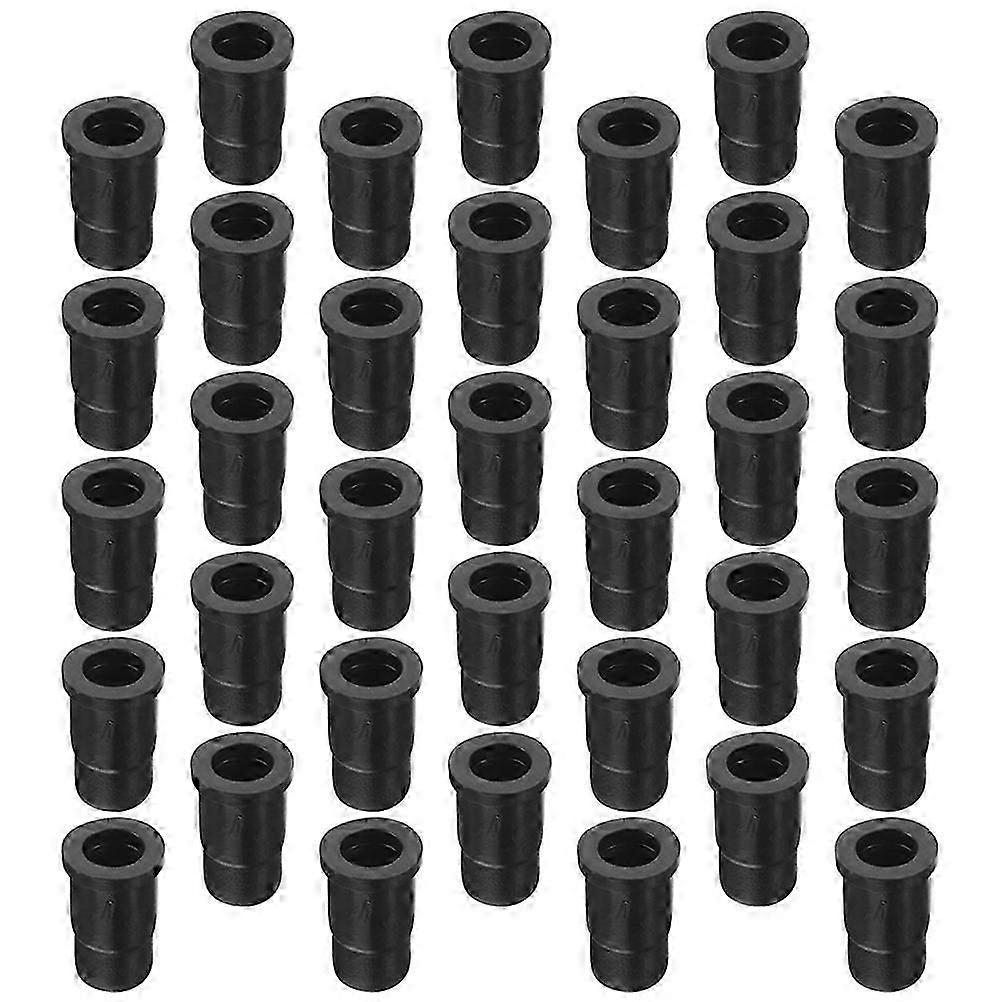 Caster Socket Metal Caster Stem Sleeve Swivel Caster Wheels 35Pcs