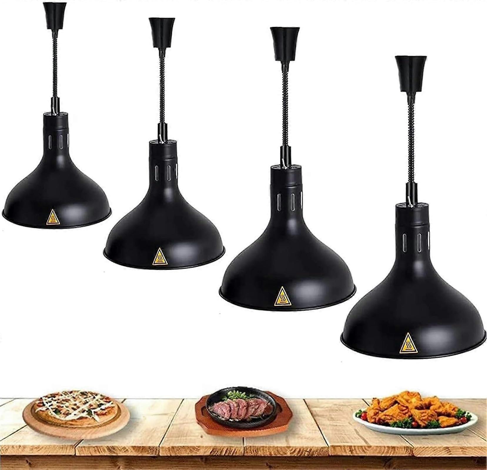 Parts Food Warmer Lamp Telescopic Hanging Heating Lamp for Buffet and Catering, Adjustable Height, Commercial Use