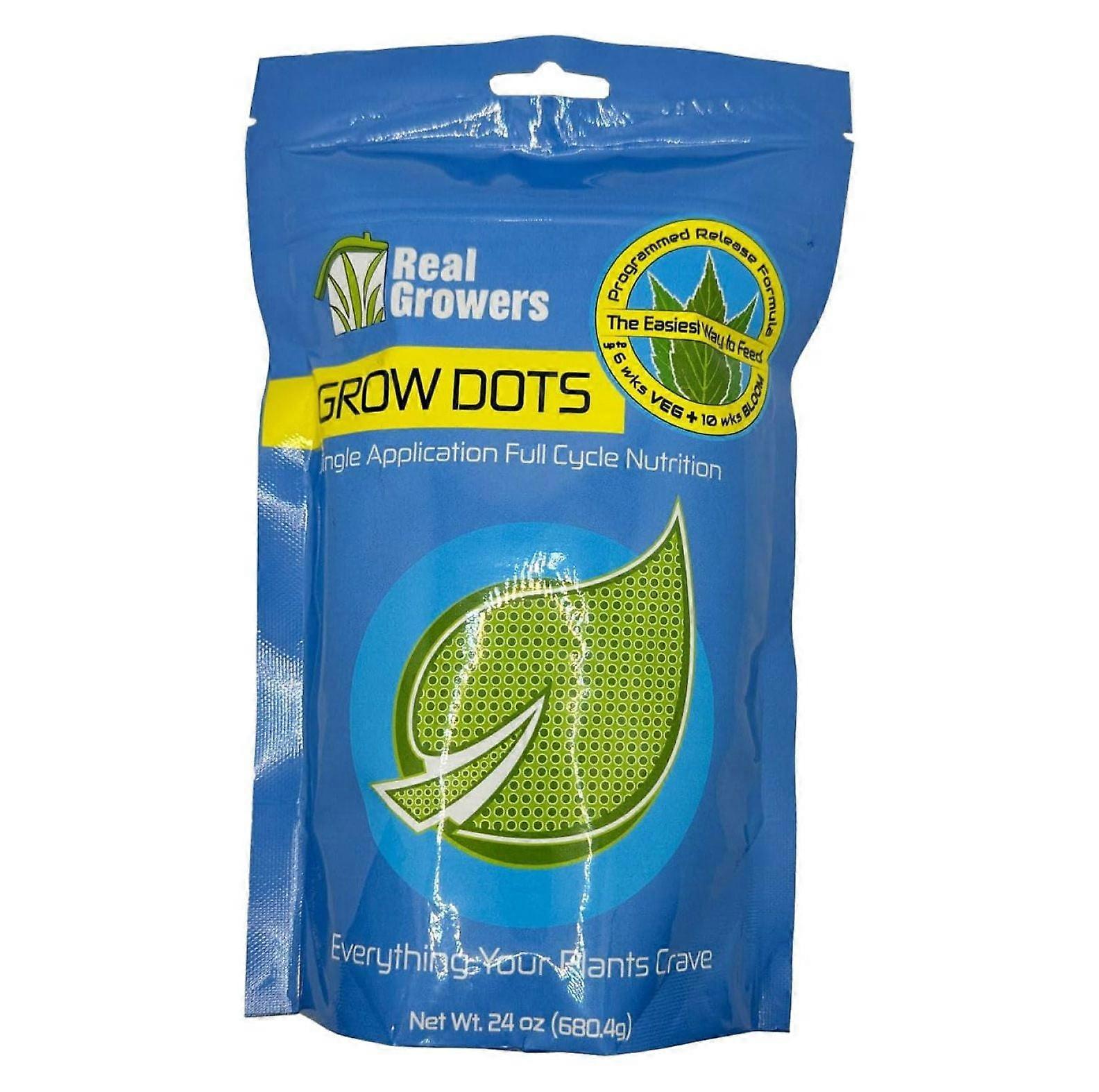 Grow Dots Plant Food, Single-Application, Programmed-Release Plant Nutrient Fertilizer (24oz)