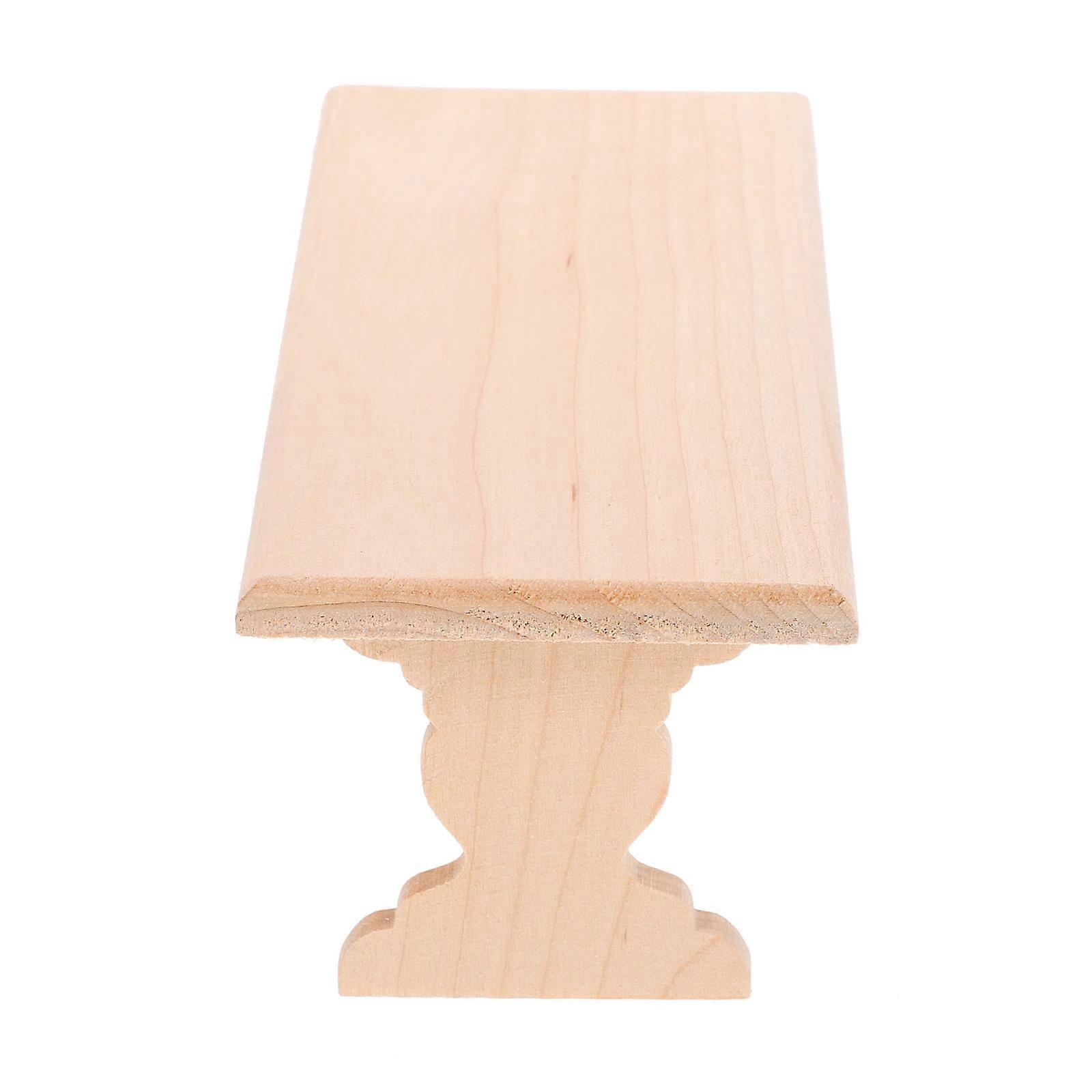 Rustic Mini Chair Model For Living Room And Bedroom, Tiny Doll House Bench With Designer Style For Craft Enthusiasts, 5Pcs