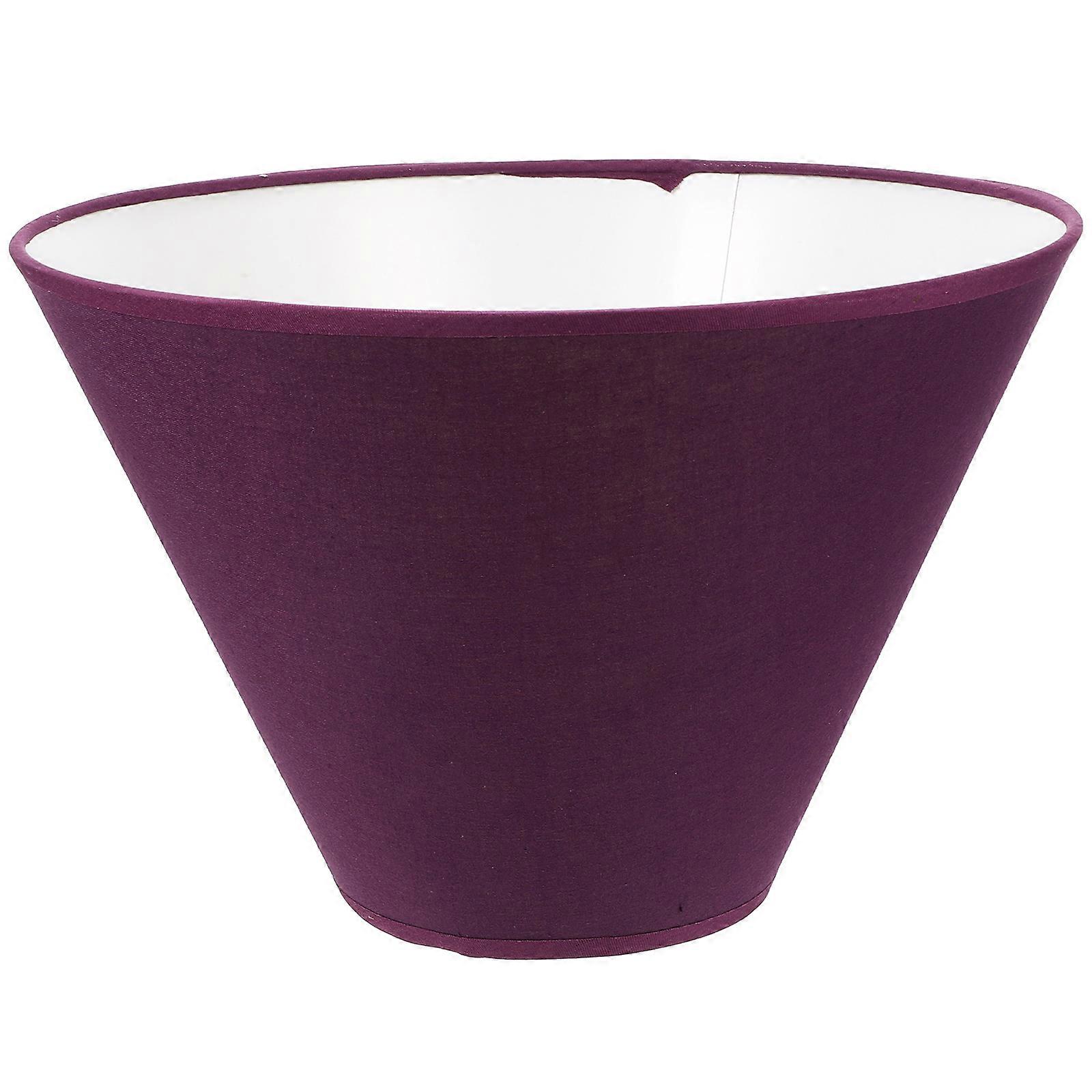 Fabric Lamp Shade Simple Lamp Shade Cover Square Bedroom Use Purple Light Diffusion 1Pack