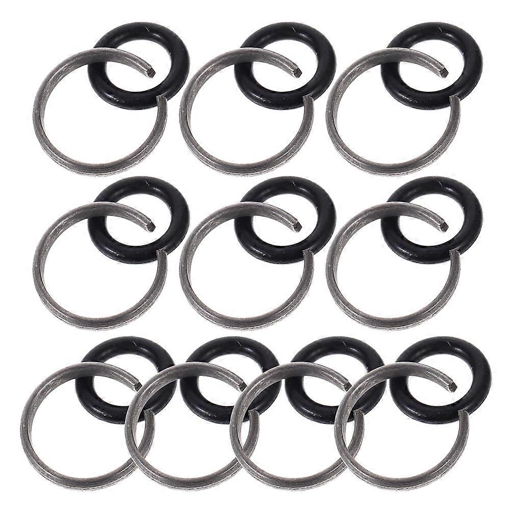 60 Sets Iron And Rubber Impact Wrench Retaining Rings For Tool Maintenance Designed For Automotive Maintenance With Friction Locking Feature