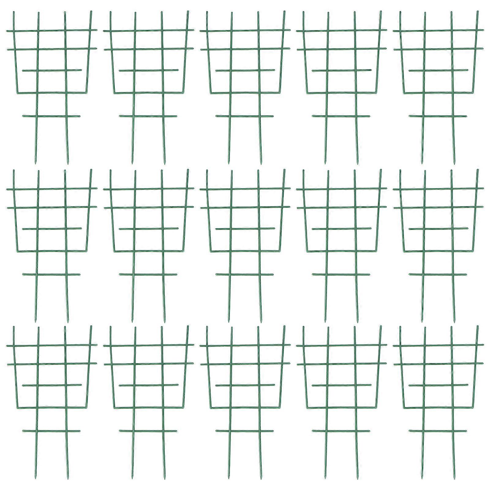 Plant Support Rack T Shape for Garden Flowers 60Pcs Plastic Frame