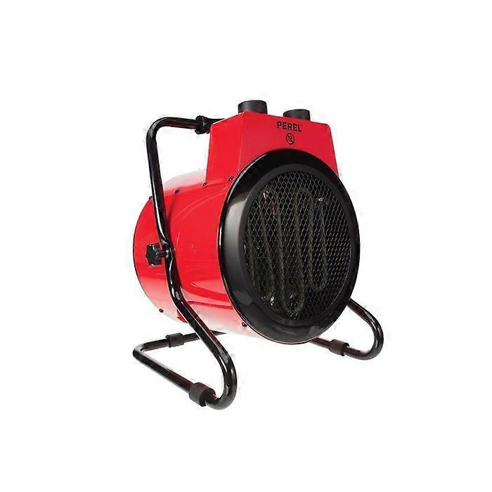 Perel Electric Blower Heater 3000W with 2 heat settings, thermostat, and cooling function