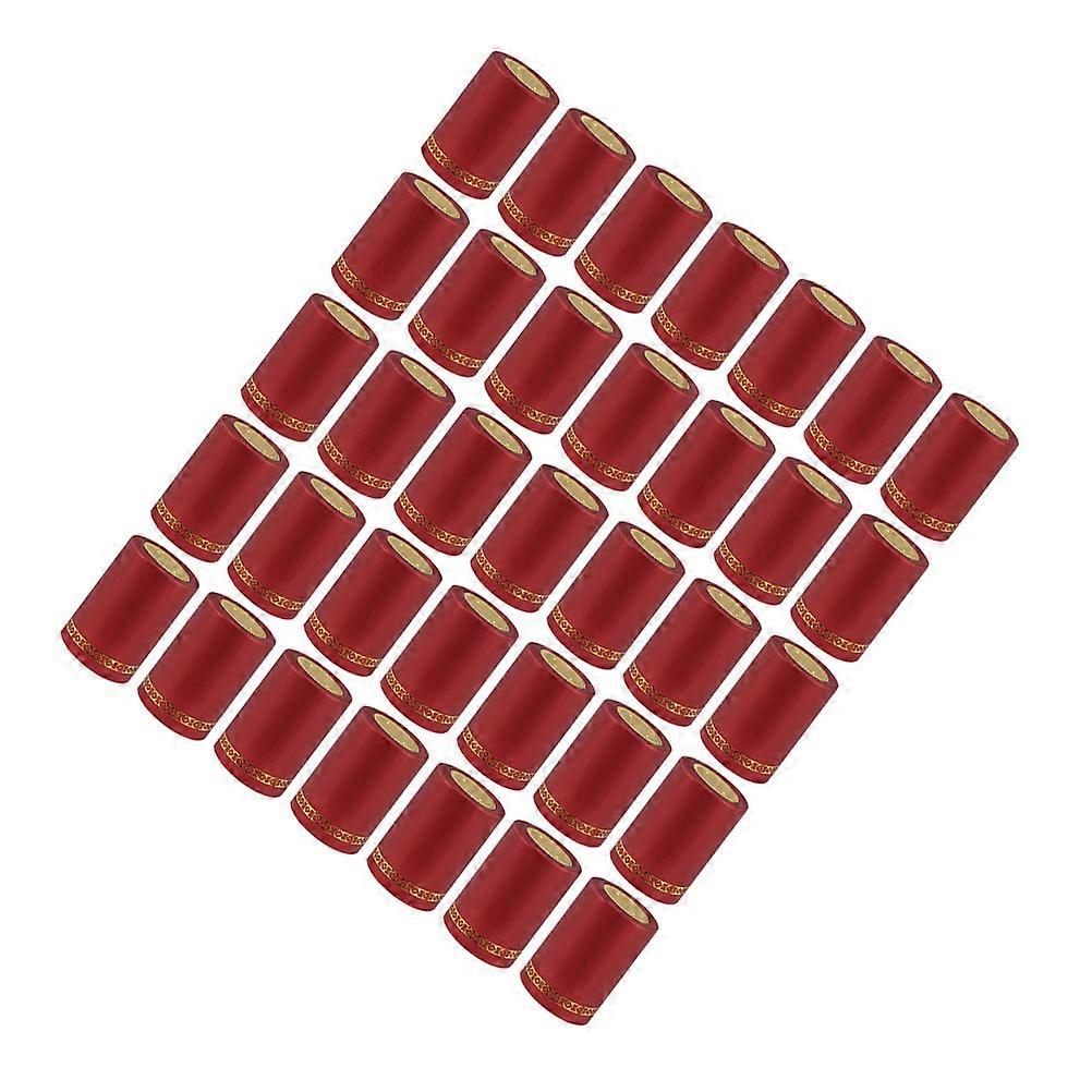 Heat Shrink Capsules Shrink Tops for Sealing 1400Pcs Red