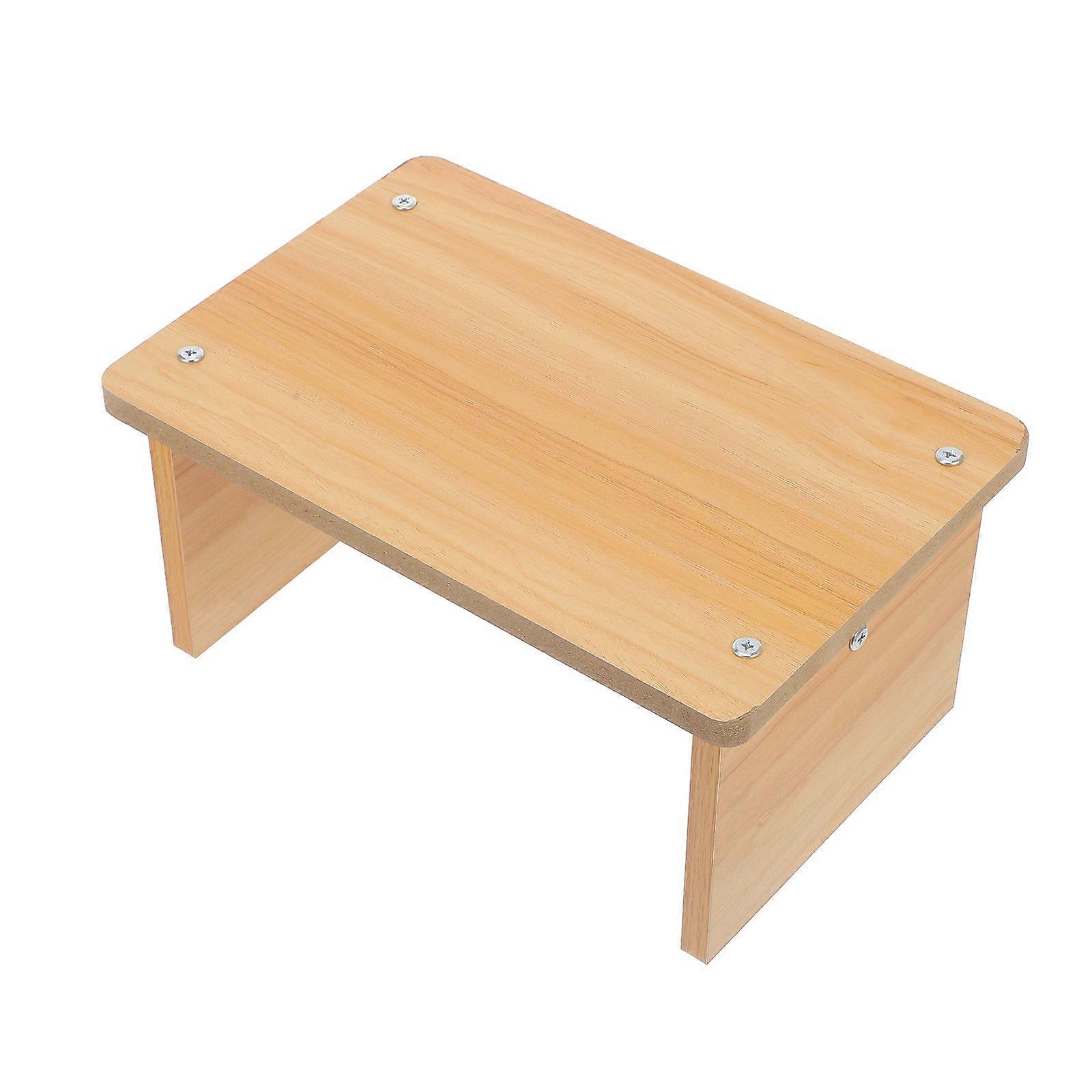 Rustikaler Fußhocker, rutschfester Badezimmerhocker für die Verwendung im Wohnzimmer, Holzmaterial, 1 Stück