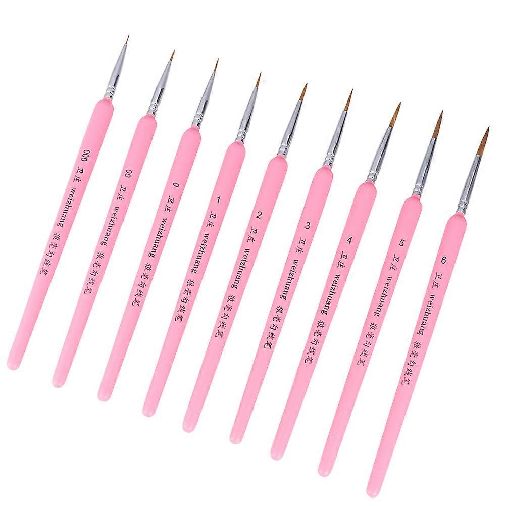 Watercolor Brush Professional Detail Paint Brush Fine Detailing For Artists Pink