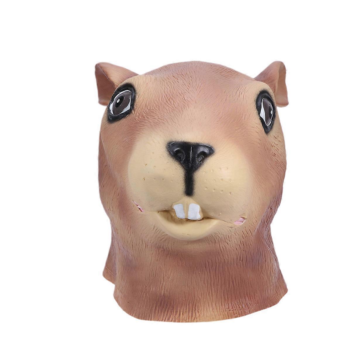 Halloween Decorations Squirrel Headgear Mask for Party Use 3Pcs