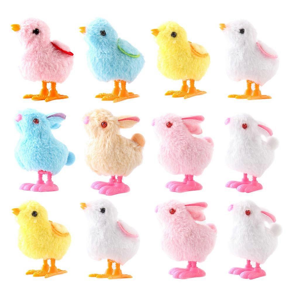 Chick Wind-Up Toys Easter Clockwork Toys for Decoration 24Pcs Set
