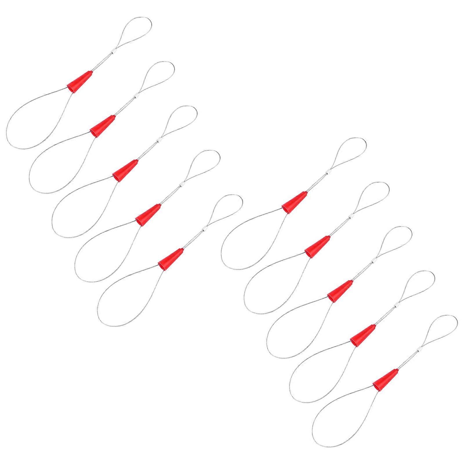 Fish Tape Fastener Cable Puller Tool for Wire 30Pcs Set Red