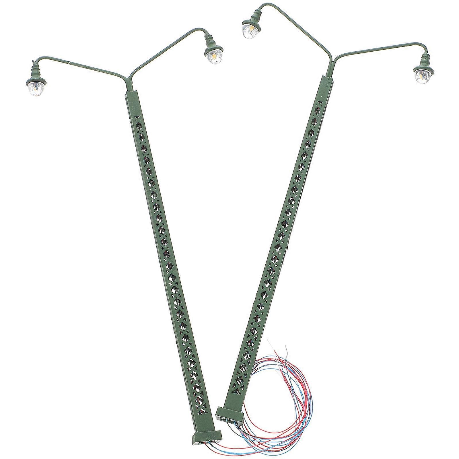 Railroad Light Model Mini Light for Decoration 10Pcs Green Model Building