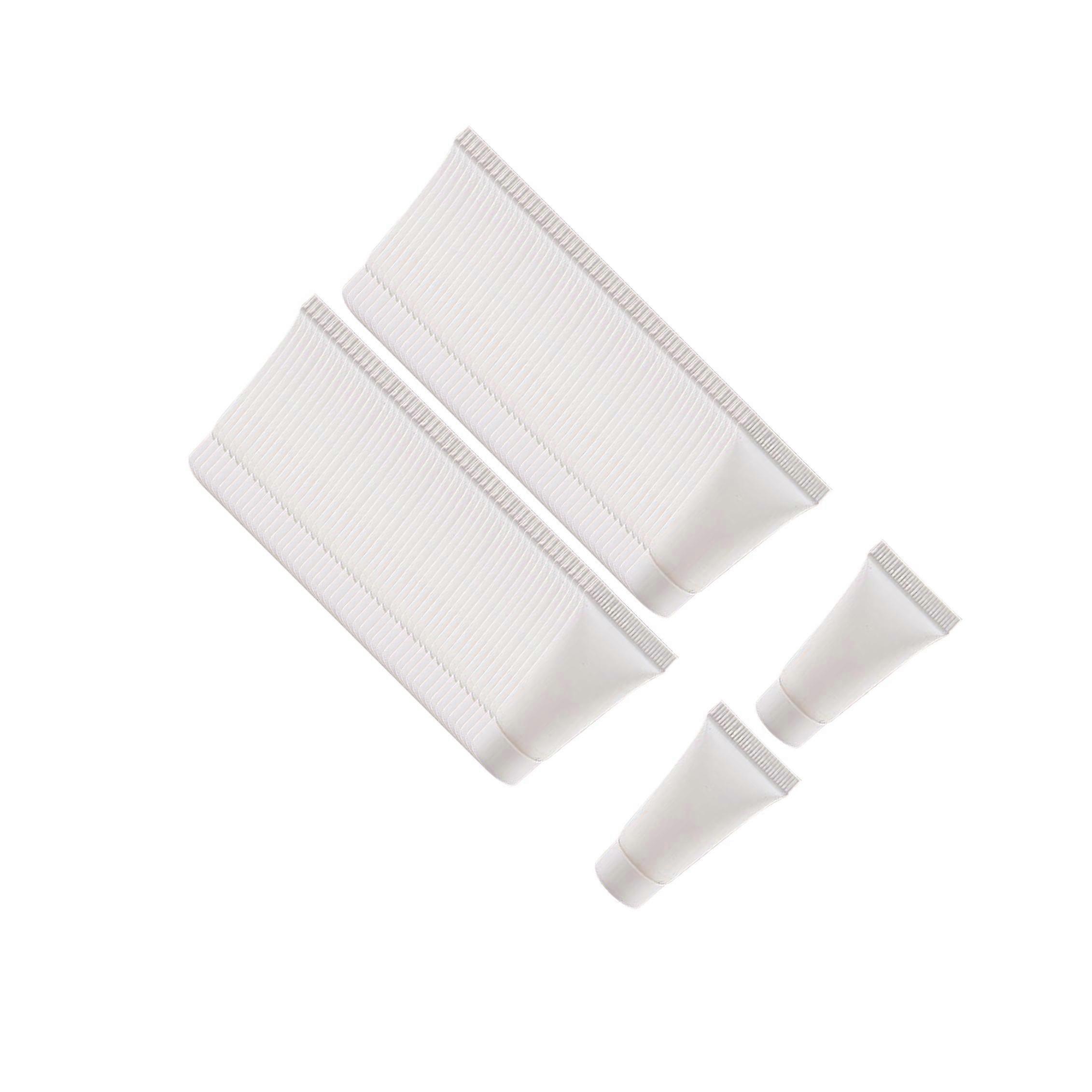 100Pcs Empty Soft Tubes Bottle 5ml with Caps for Makeup Cream matte white