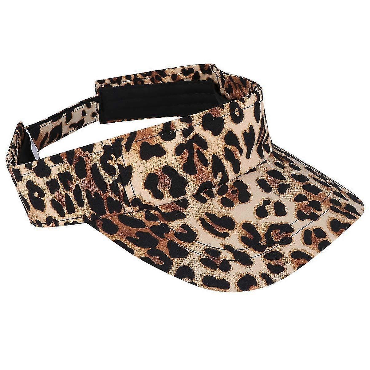 Women's Cotton Leopard Print Sun Visor Visor Cap