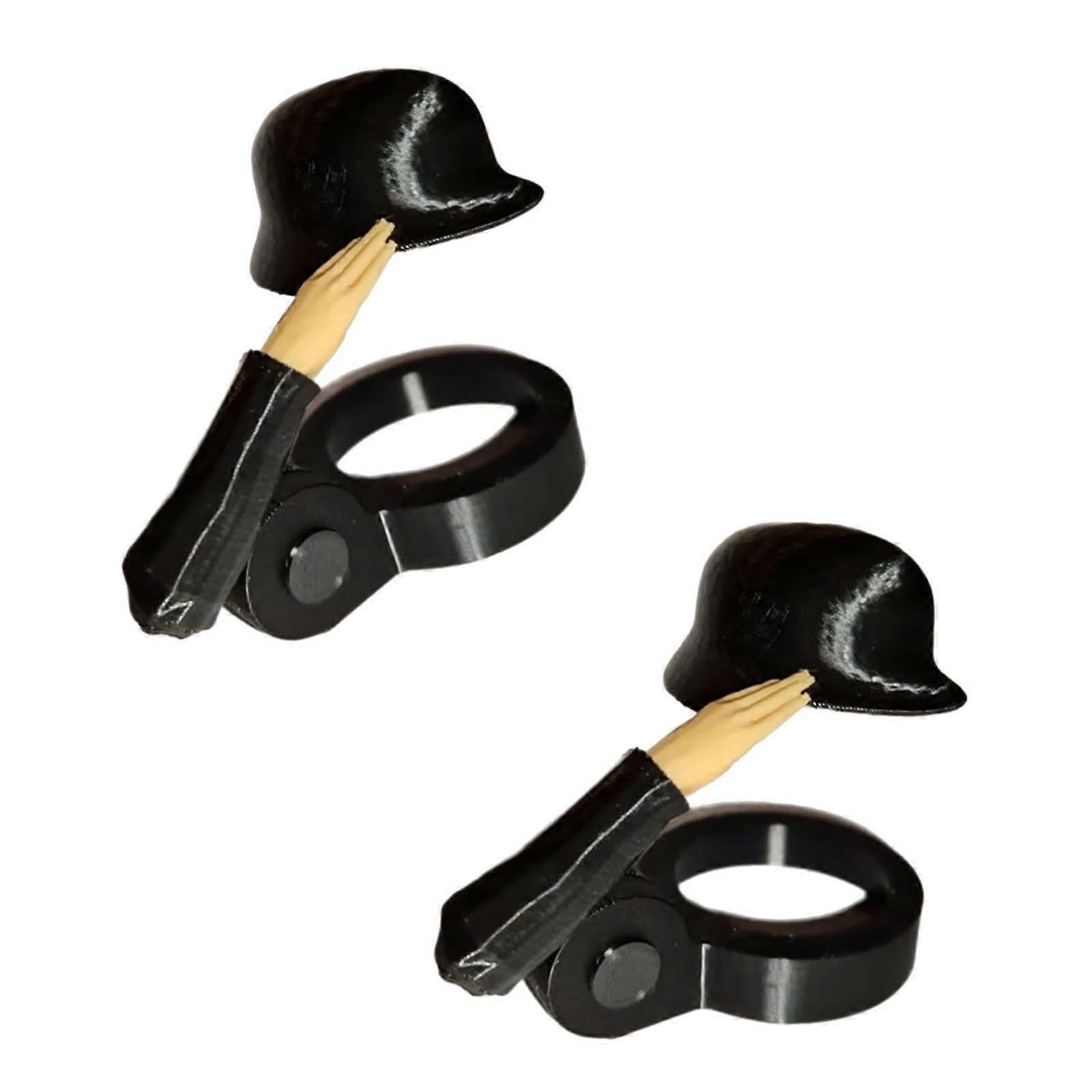 Bottle Covers QuickOpening Sturdy Metal Bottle Toppers, RustResistant, EasyToUse, 2Pack, Black