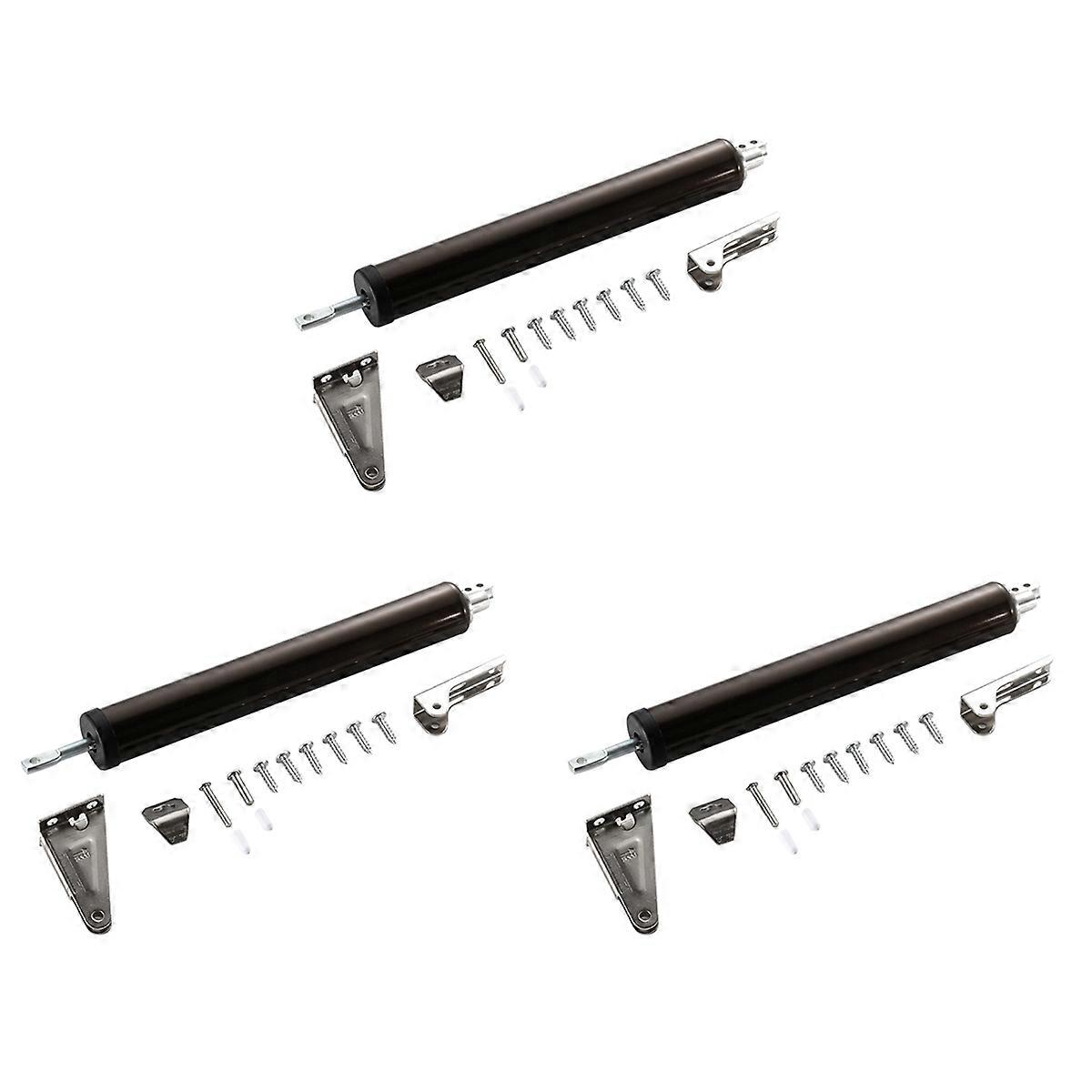 Simple Door Closer Silent Pneumatic Hydraulic Buffer Automatic Brown